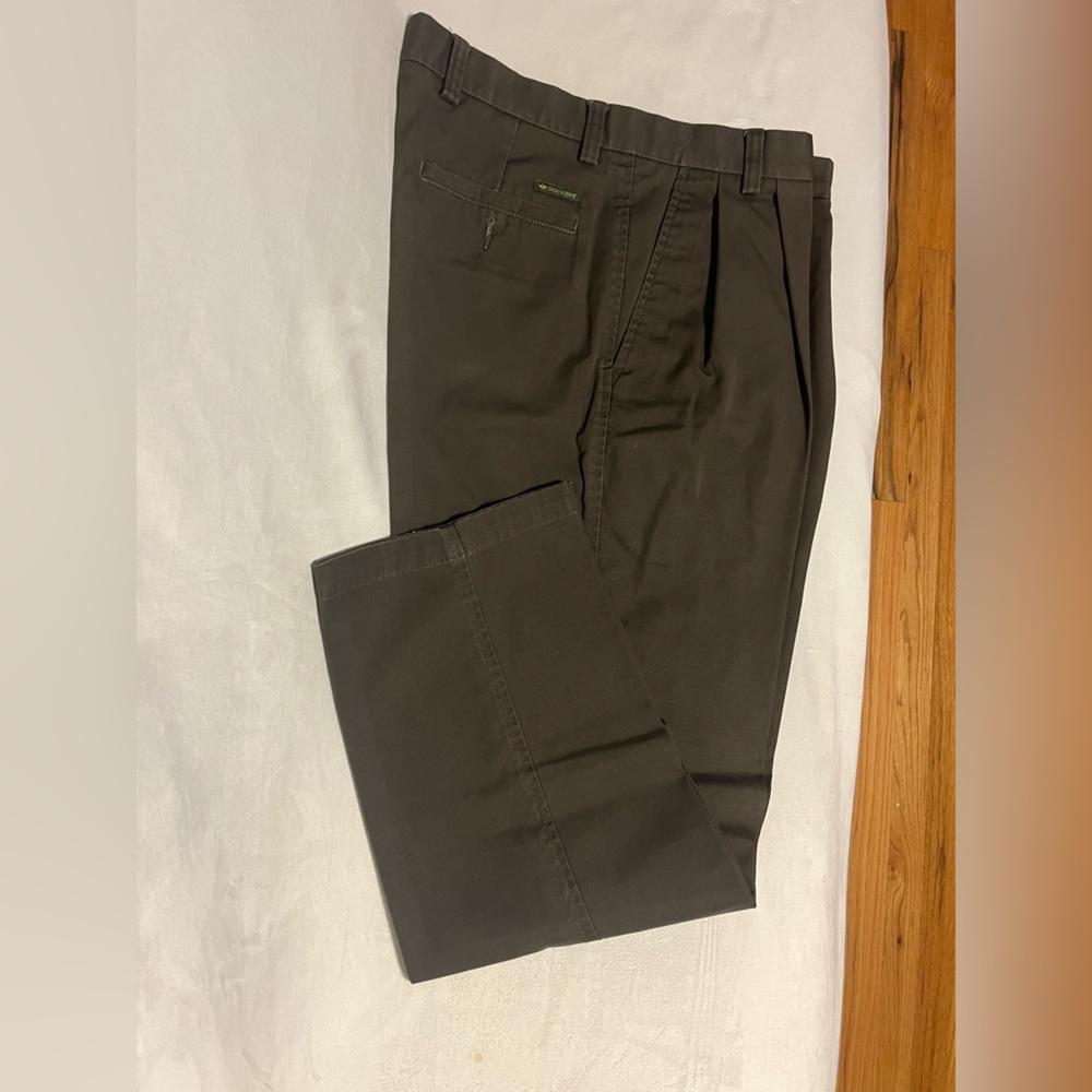 Dockers Classic Fit Chinos/Khakis - Men's W34 L32 - Brown/Gray, 100% Cotton - Picture 2 of 10